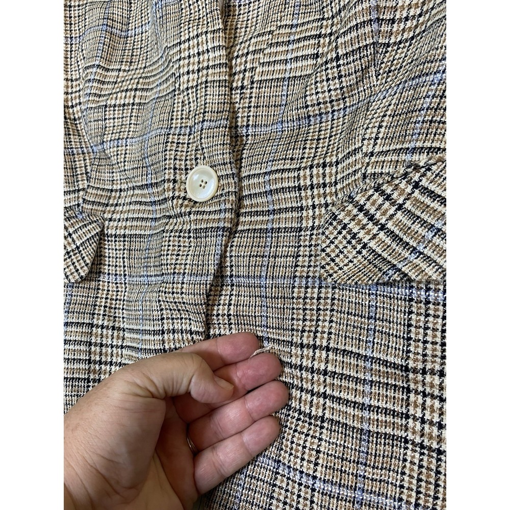 Veronica Beard Women's Size 4 Plaid Dickie Jacket Blazer Has Snags / Strings - Picture 4 of 15